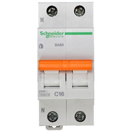 Автоматичний вимикач Schneider Electric Домовий 1P + N 10А (C) 4.5кА
