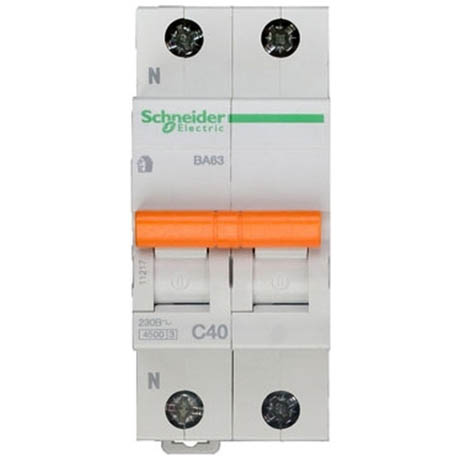Автоматичний вимикач Schneider Electric Домовий 1P + N 40А (C) 4.5кА