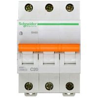 Автоматичний вимикач Schneider Electric Домовий 3P 10А (C) 4.5кА