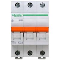 Автоматический выключатель Schneider Electric Домовой 3P 40А (C) 4.5кА