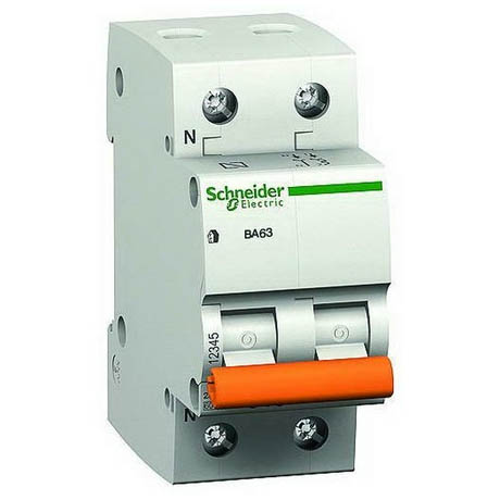 Автоматичний вимикач Schneider Electric Домовий 1P + N 50А (C) 4.5кА