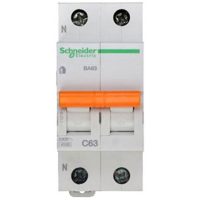 Автоматичний вимикач Schneider Electric Домовий 1P + N 50А (C) 4.5кА