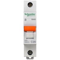 Автоматичний вимикач Schneider Electric Домовий 1P 20А (C) 4.5кА