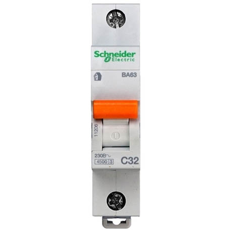 Автоматичний вимикач Schneider Electric Домовий 1P 32А (C) 4.5кА
