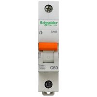 Автоматический выключатель Schneider Electric Домовой 1P 63А (C) 4.5кА