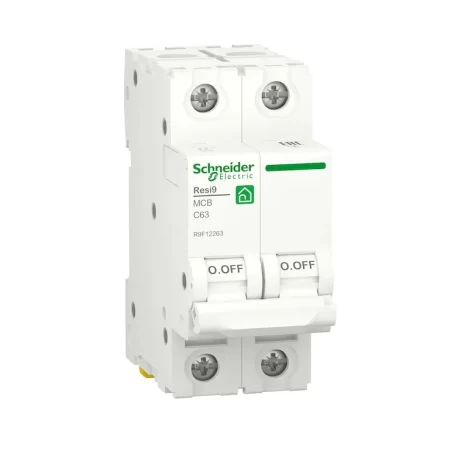 Автоматичний вимикач Schneider Electric Resi9 63A 2P  тип C (R9F12263)
